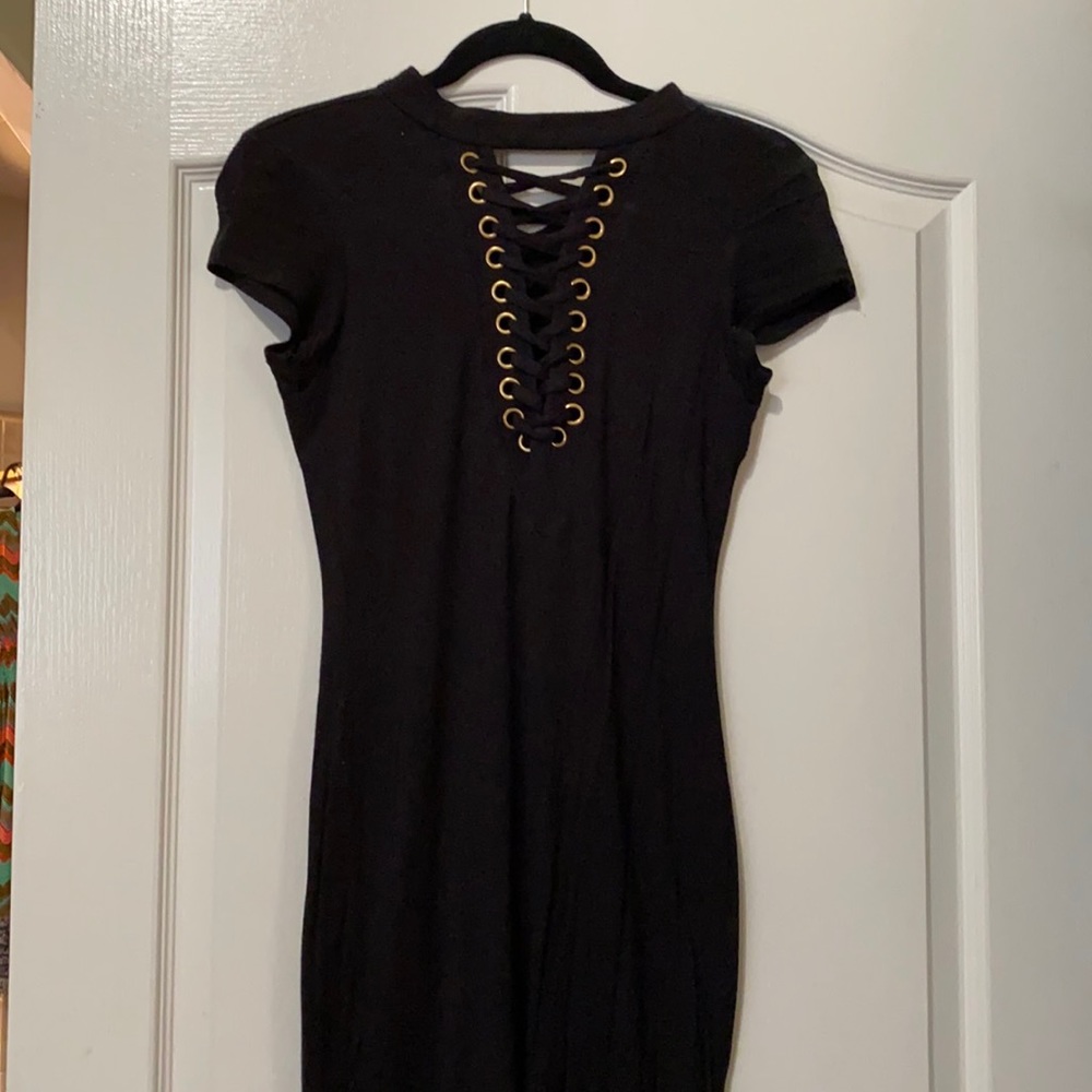 Black t-shirt dress